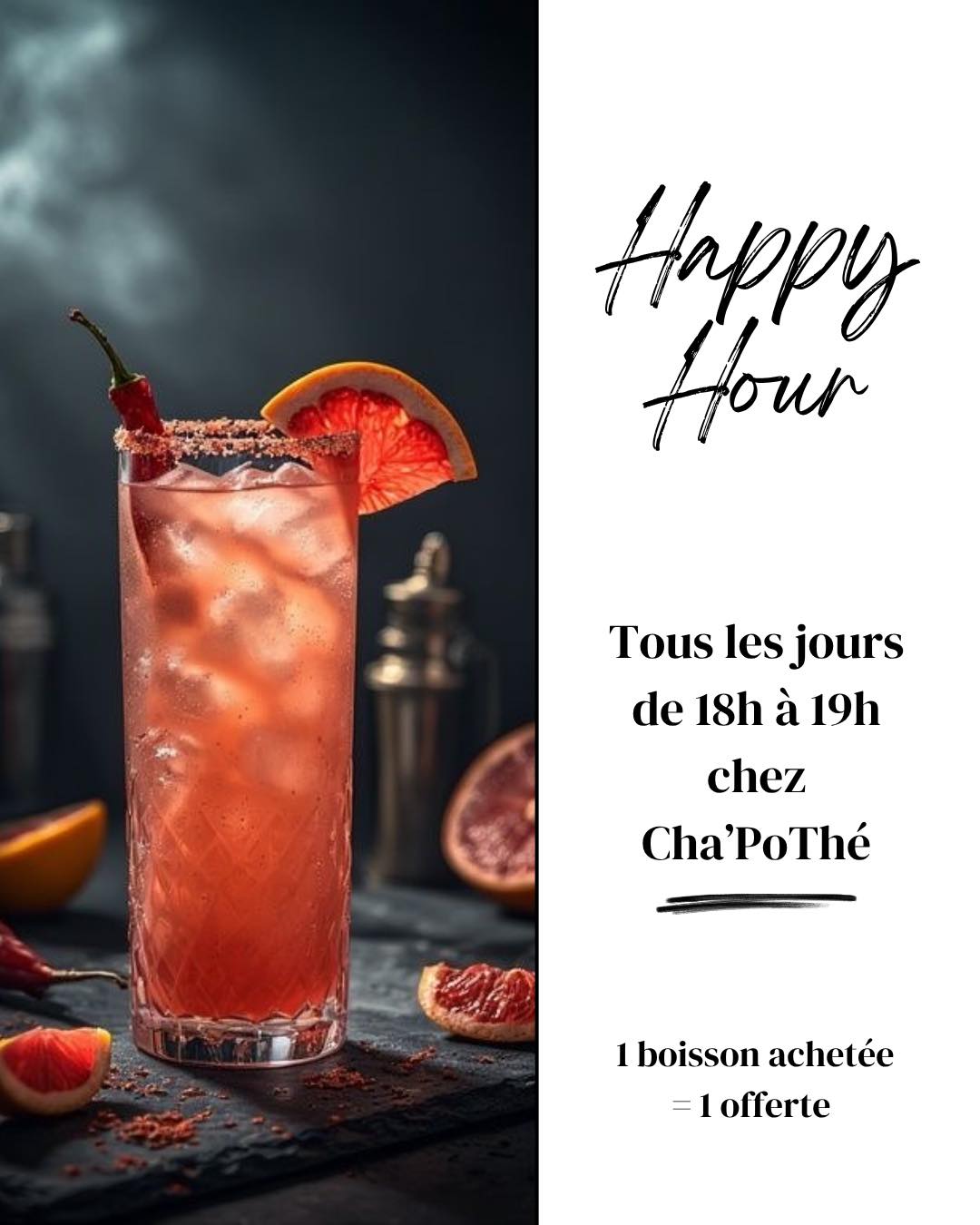 Cha'PoThé Happy Hours
