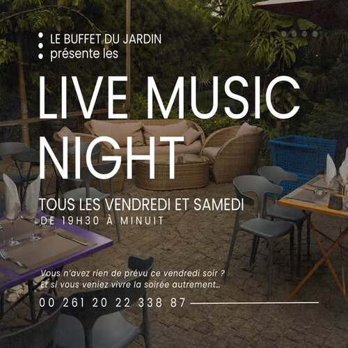 Au Buffet du Jardin, là où le week-end commence.