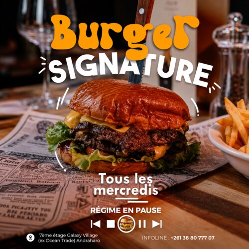 Le mercredi, c’est Burger Signature chez Siete 🍔
