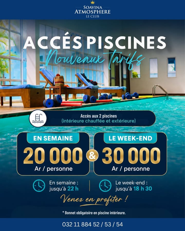 ACCÈS PISCINES : NOUVEAUX TARIFS ! 🏊‍♂️✨