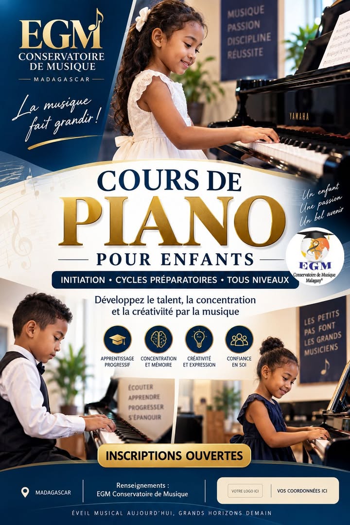 Cours de piano de 4-5ans 