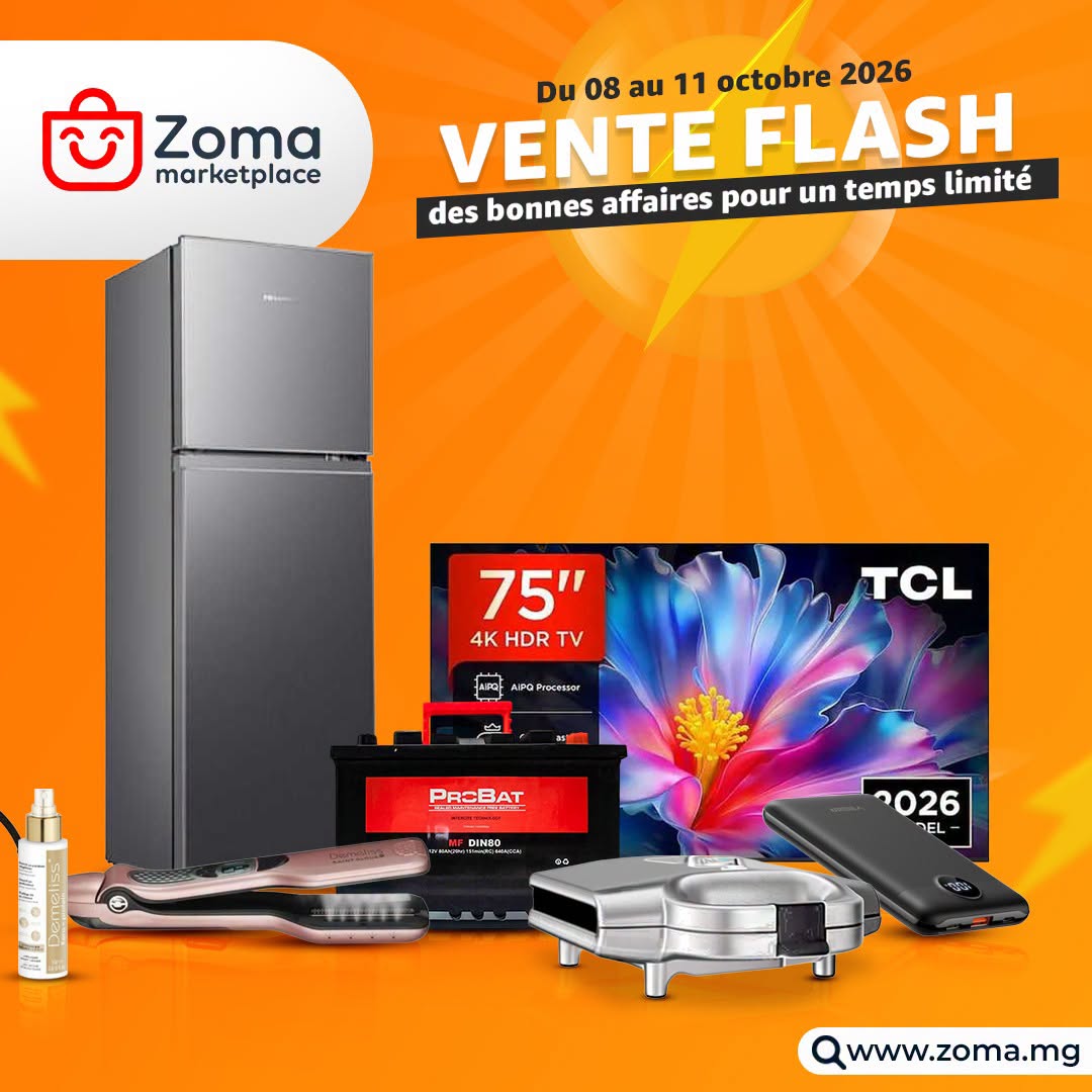 VENTE FLASH CHEZ ZOMA MARKETPLACE ! 